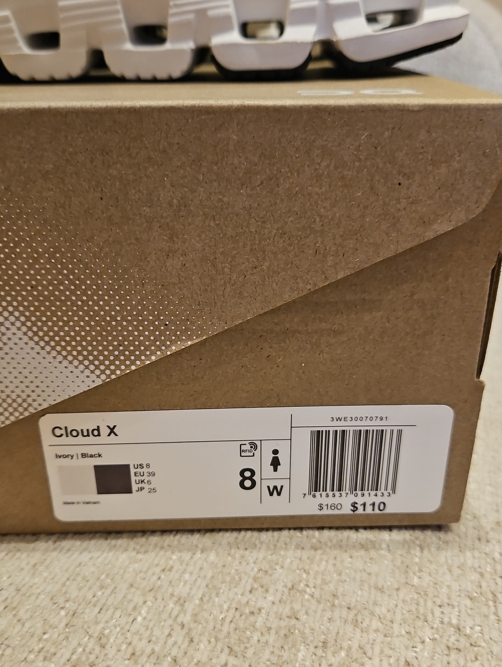 On Clouds Sneakers Cloud X Sz8 NIB - Picture 8 of 10